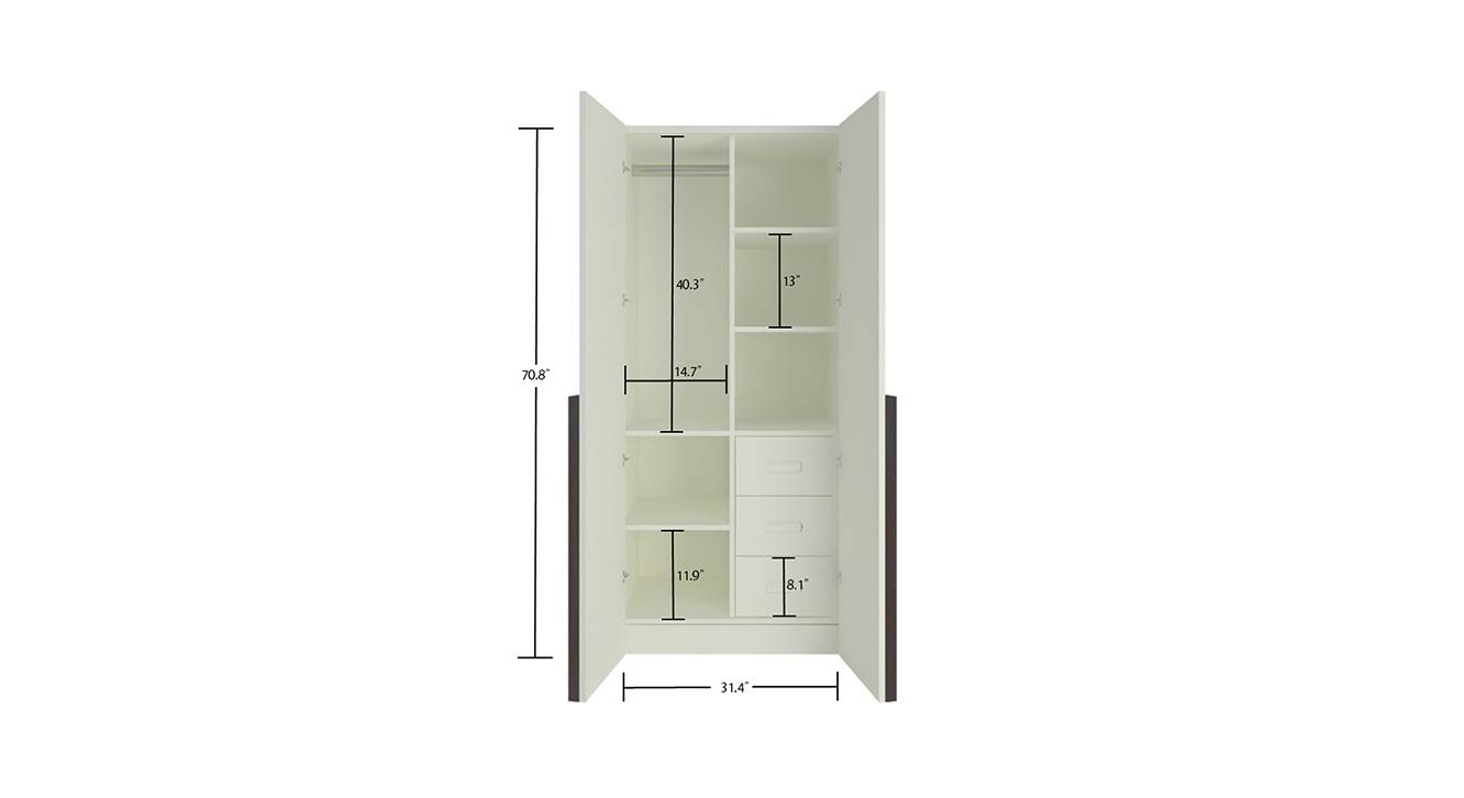 Holly wardrobe ivory antique ebony 7