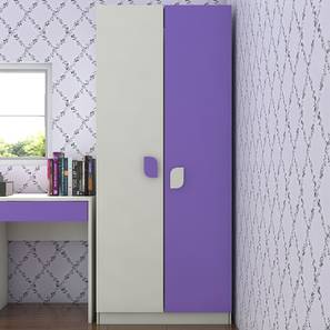 adona wood pvt. ltd Corolla Engineered Wood 2 Door Kids Wardrobe in Ivory Lavender Purple ...-picture-36
