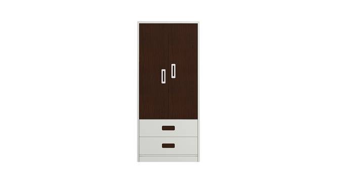 Stephanie Wardrobe (Matte Laminate Finish, Ivory - Coffee Walnut) by Urban Ladder - Cross View Design 1 - 393106