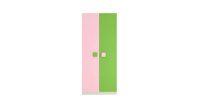 Jacqueline Wardrobe (Matte Laminate Finish, English Pink - Verdant Green) by Urban Ladder - Cross View Design 1 - 393107