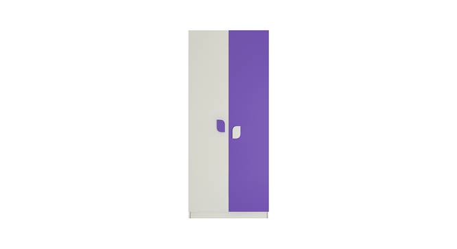 Jacqueline Wardrobe (Matte Laminate Finish, Ivory - Lavender Purple) by Urban Ladder - Cross View Design 1 - 393110
