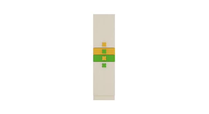 Silvana Wardrobe (Matte Laminate Finish, Mango Yellow - Verdant Green) by Urban Ladder - Cross View Design 1 - 393112