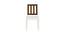 Jayleen Study Chair (Ivory - Coffee Walnut) by Urban Ladder - Cross View Design 1 - 393116