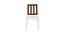 Jayleen Study Chair (Ivory - Coffee Walnut) by Urban Ladder - Cross View Design 1 - 393116