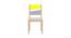 Samara Study Chair (Painted Finish, Sunshine Yellow - Davy Grey) by Urban Ladder - Cross View Design 1 - 393118