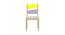 Samara Study Chair (Painted Finish, Sunshine Yellow - Davy Grey) by Urban Ladder - Cross View Design 1 - 393118