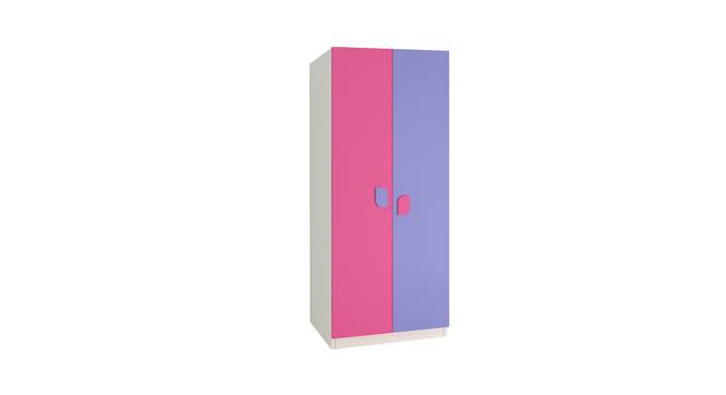 Jacqueline Wardrobe (Matte Laminate Finish, Barbie Pink - Persian Lilac) by Urban Ladder - Front View Design 1 - 393123