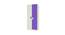 Jacqueline Wardrobe (Matte Laminate Finish, Ivory - Lavender Purple) by Urban Ladder - Rear View Design 1 - 393138