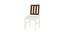 Jayleen Study Chair (Ivory - Coffee Walnut) by Urban Ladder - Rear View Design 1 - 393144