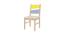 Samara Study Chair (Painted Finish, Sunshine Yellow - Davy Grey) by Urban Ladder - Rear View Design 1 - 393146