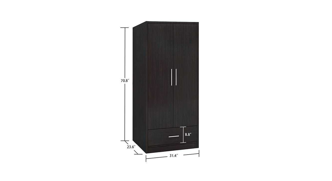 Jazlyn wardrobe antique ebony 6