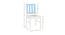 Jayleen Study Chair (Ivory - Sky Blue) by Urban Ladder - Design 1 Close View - 393182