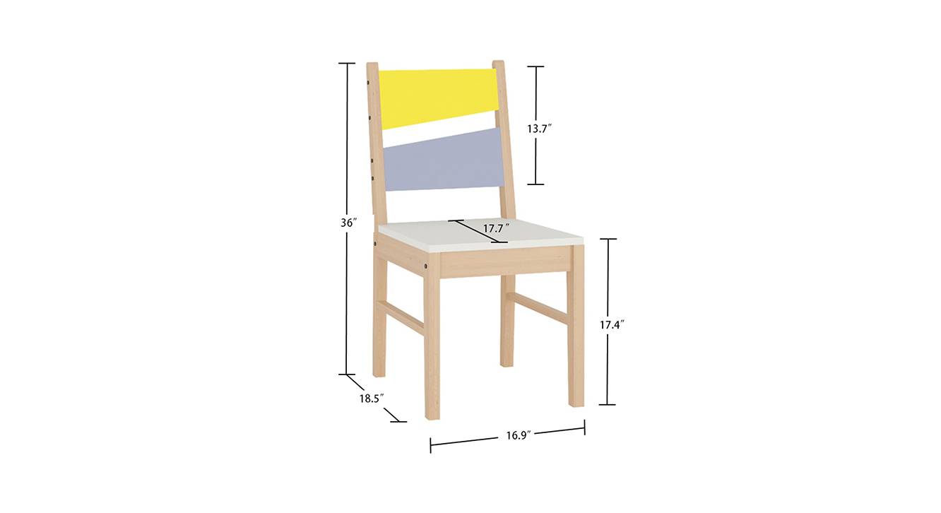 Kaliyah study chair sunshine yellow davy grey 6