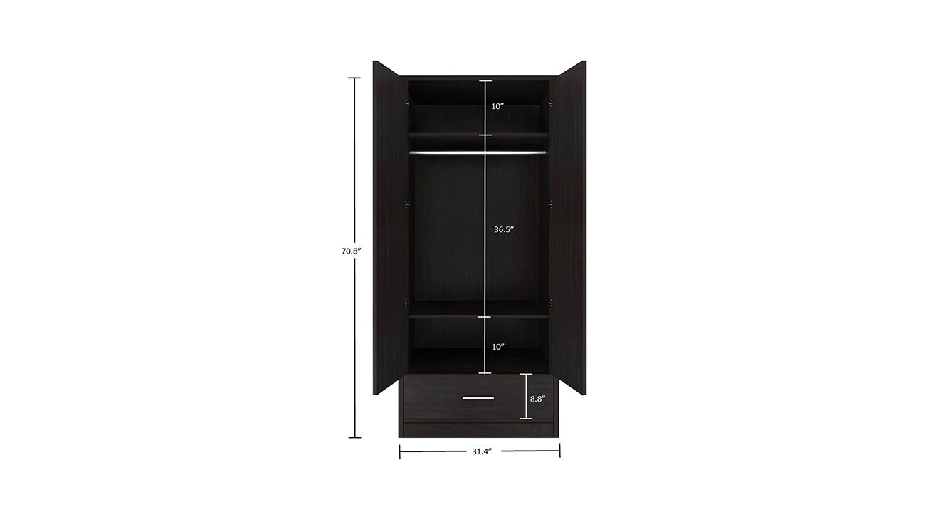 Jazlyn wardrobe antique ebony 7