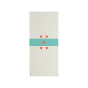 Stella Engineered Wood 2 Door Kids Wardrobe in Light Orange Misty Turq...-image-17