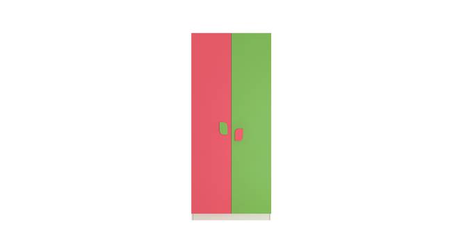 Jacqueline Wardrobe (Matte Laminate Finish, Strawberry Pink - Verdant Green) by Urban Ladder - Cross View Design 1 - 393212