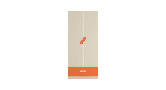 Emelia Wardrobe (Matte Laminate Finish, Light Wood - Light Orange) by Urban Ladder - Cross View Design 1 - 393213