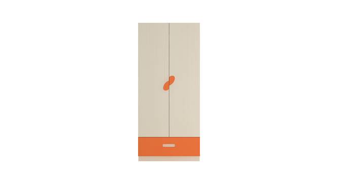 Emelia Wardrobe (Matte Laminate Finish, Light Wood - Light Orange) by Urban Ladder - Cross View Design 1 - 393213
