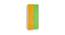 Jacqueline Wardrobe (Matte Laminate Finish, Mango Yellow - Verdant Green) by Urban Ladder - Front View Design 1 - 393226