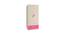 Emelia Wardrobe (Matte Laminate Finish, Light Wood - Barbie Pink) by Urban Ladder - Front View Design 1 - 393230
