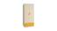 Emelia Wardrobe (Matte Laminate Finish, Light Wood - Mango Yellow) by Urban Ladder - Front View Design 1 - 393231