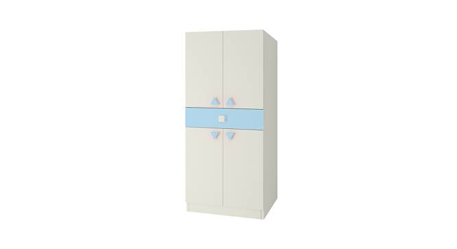 Stella Wardrobe (Sky Blue, Matte Laminate Finish) by Urban Ladder - Front View Design 1 - 393234