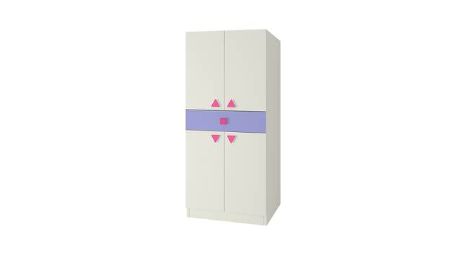 Stella Wardrobe (Matte Laminate Finish, Barbie Pink - Persian Lilac) by Urban Ladder - Front View Design 1 - 393235