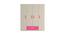Emelia Wardrobe (Matte Laminate Finish, Light Wood - Barbie Pink) by Urban Ladder - Cross View Design 1 - 393315