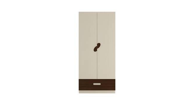 Elanza Wardrobe (Matte Laminate Finish, Light Wood - Coffee Walnut) by Urban Ladder - Cross View Design 1 - 393320