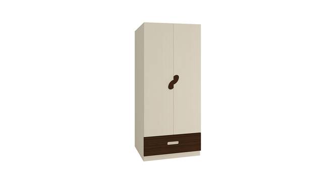 Elanza Wardrobe (Matte Laminate Finish, Light Wood - Coffee Walnut) by Urban Ladder - Front View Design 1 - 393333