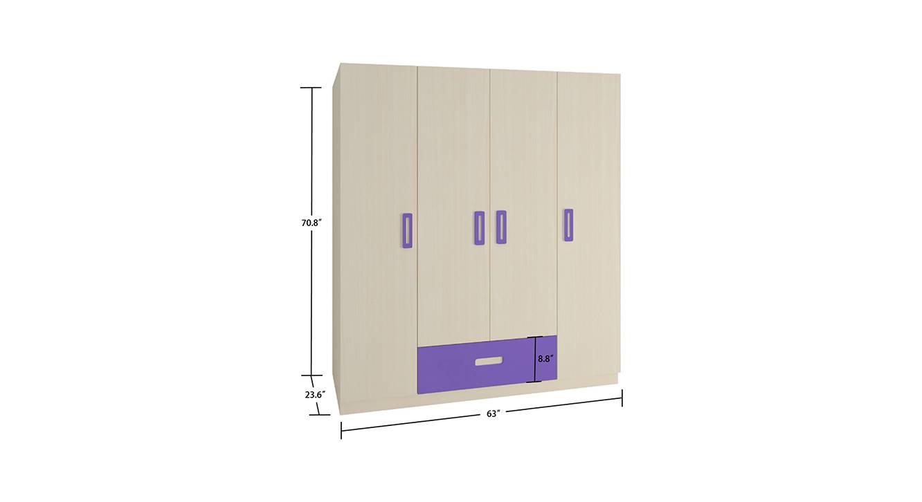 Liana kids wardrobe lavender purple 6