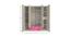 Emelia Wardrobe (Matte Laminate Finish, Light Wood - Barbie Pink) by Urban Ladder - Image 1 Design 1 - 393393
