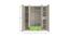 Emelia Wardrobe (Matte Laminate Finish, Light Wood - Verdant Green) by Urban Ladder - Image 1 Design 1 - 393394