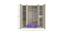 Emelia Wardrobe (Matte Laminate Finish, Light Wood - Lavender Purple) by Urban Ladder - Image 1 Design 1 - 393395