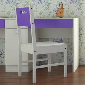 Kids Chair Design Lavista Solid Wood Kids Chair - Set of 1 in Lavender Purple Colour