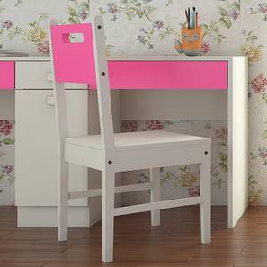 Wing Chair  Design Lavista Study Chair (Barbie Pink, Painted Finish)