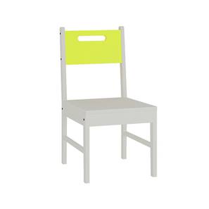 Wing Chair  Design Lavista Study Chair (Lime Yellow, Painted Finish)