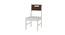 Mystica Study Chair (Coffee Walnut) by Urban Ladder - Rear View Design 1 - 393453
