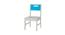 Lavista Study Chair (Azure Blue, Painted Finish) by Urban Ladder - Rear View Design 1 - 393456