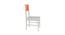 Lavista Study Chair (Light Orange, Painted Finish) by Urban Ladder - Rear View Design 1 - 393459