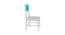 Lavista Study Chair (Azure Blue, Painted Finish) by Urban Ladder - Design 1 Side View - 393471