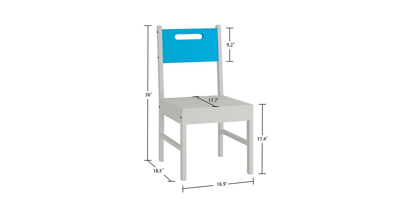 Lyra study chair azure blue 6