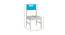 Lavista Study Chair (Azure Blue, Painted Finish) by Urban Ladder - Design 1 Close View - 393498