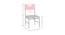Lavista Study Chair (English Pink, Painted Finish) by Urban Ladder - Design 1 Close View - 393499