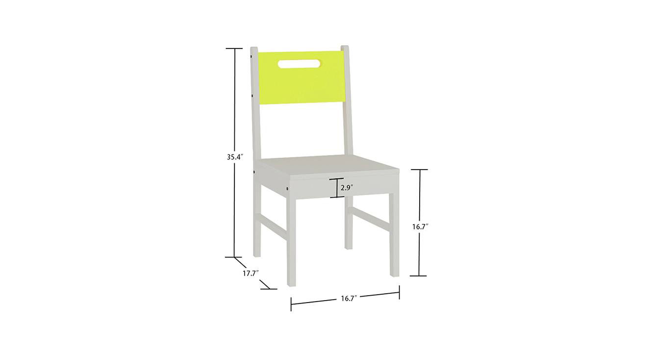Lyra study chair lime yellow 6
