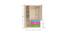 Fiona Wardrobe (Matte Laminate Finish, Light Wood - English Pink) by Urban Ladder - Image 1 Design 1 - 393505