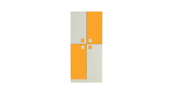 Darmine Wardrobe (Matte Laminate Finish, Ivory - Mango Yellow) by Urban Ladder - Cross View Design 1 - 393531