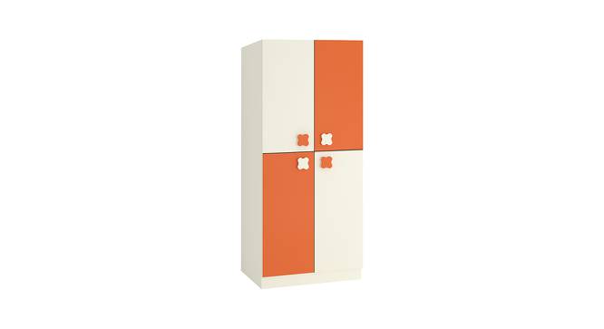 Darmine Wardrobe (Matte Laminate Finish, Ivory - Light Orange) by Urban Ladder - Cross View Design 1 - 393533