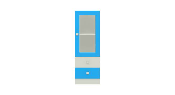 Regalia Bookshelf cum Storage Unit (Matte Laminate Finish, Azure Blue) by Urban Ladder - Cross View Design 1 - 393542