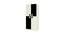 Flora Wardrobe (Matte Laminate Finish, Ivory - Carbon Black) by Urban Ladder - Front View Design 1 - 393544